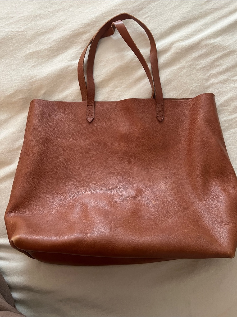Madewell Chestnut Leather Tote
